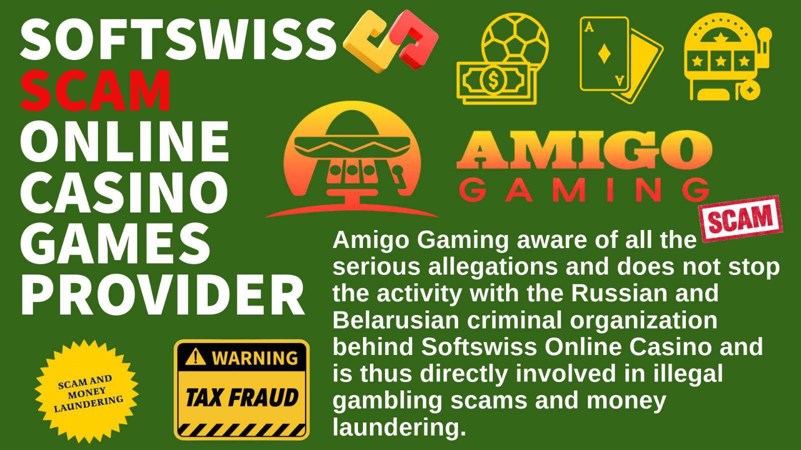 Amigo Gaming - softswiss scam - Casino by Softswiss